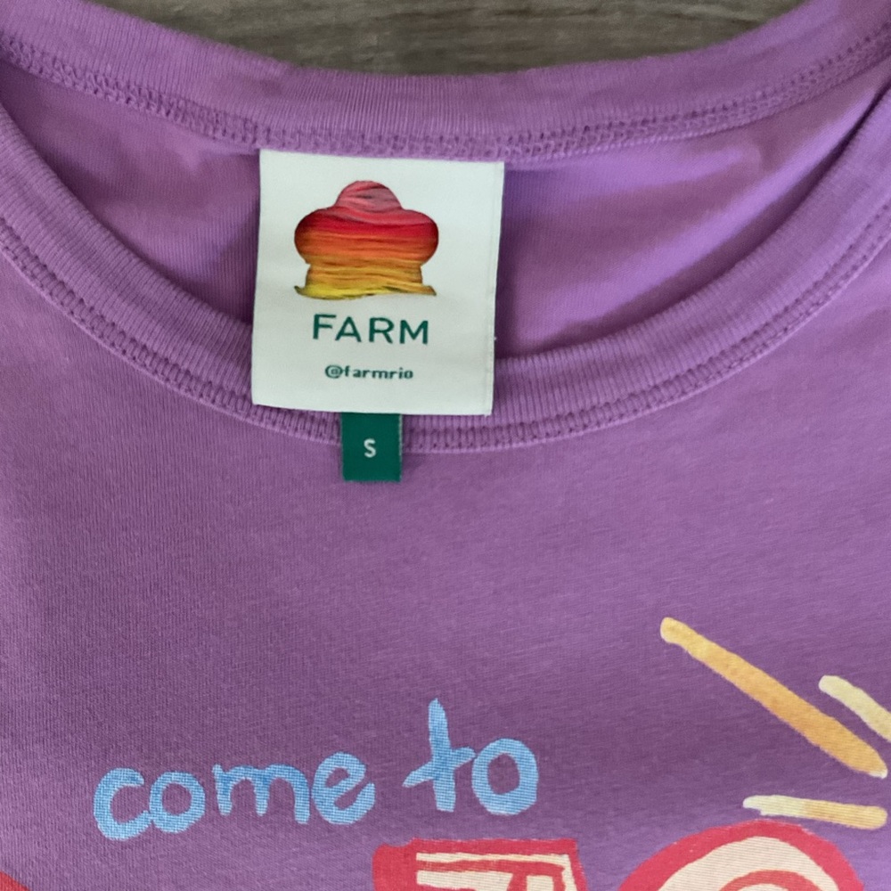 Farm Rio Brasil T shirt size small - Picture 3 of 5